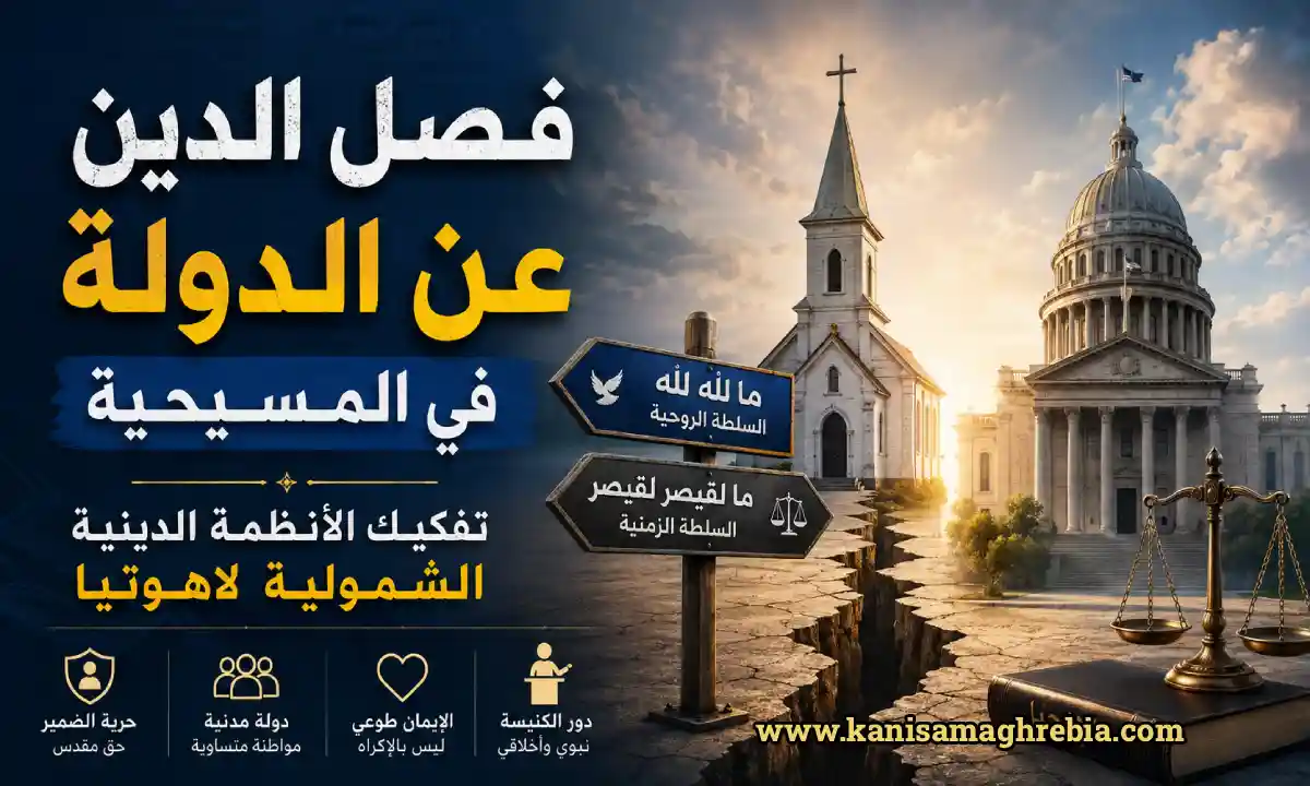 فصل الدين عن الدولة في المسيحية